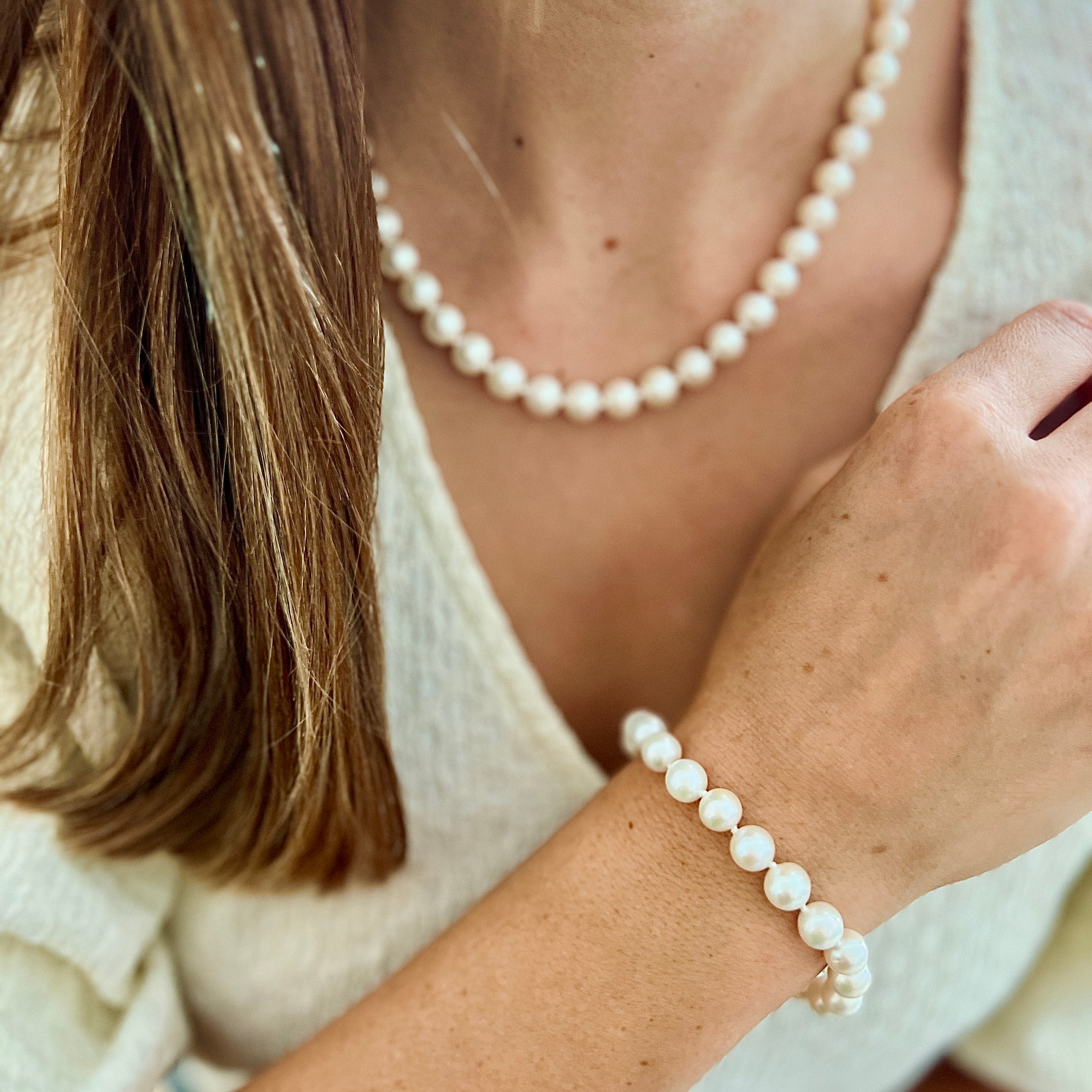 OLIVIA Ronde Zoetwater Parel armband