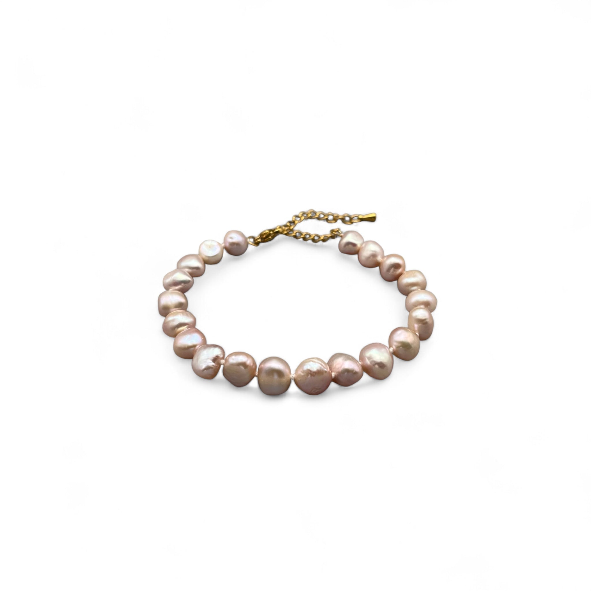 DAISY Baroque Zoetwater Parel Armband Paars